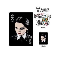 Wednesday Addams Playing Cards 54 (mini)  by Valentinaart