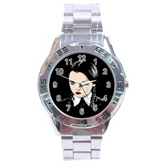 Wednesday Addams Stainless Steel Analogue Watch by Valentinaart