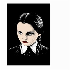 Wednesday Addams Large Garden Flag (two Sides) by Valentinaart