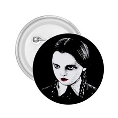 Wednesday Addams 2 25  Buttons by Valentinaart