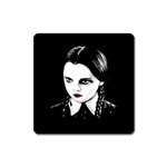 Wednesday Addams Square Magnet Front