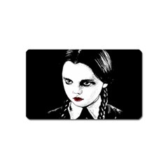 Wednesday Addams Magnet (name Card) by Valentinaart