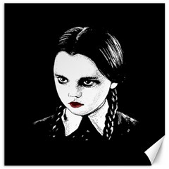 Wednesday Addams Canvas 20  X 20   by Valentinaart