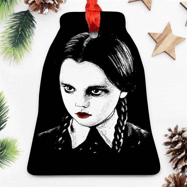 Wednesday Addams Bell Ornament (Two Sides)