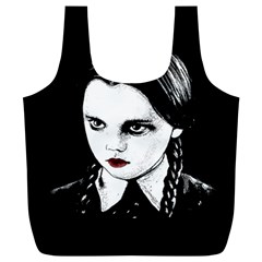 Wednesday Addams Full Print Recycle Bags (l)  by Valentinaart