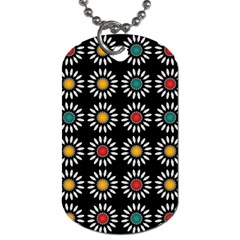 White Daisies Pattern Dog Tag (two Sides) by linceazul