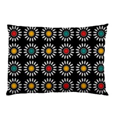 White Daisies Pattern Pillow Case by linceazul