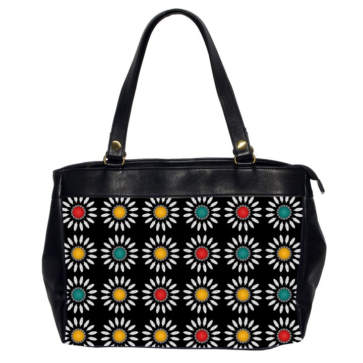 White Daisies Pattern Office Handbags (2 Sides) 