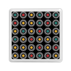 White Daisies Pattern Memory Card Reader (square)  by linceazul