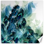 Flowers And Feathers Background Design Canvas 16  x 16   15.2 x15.41  Canvas - 1