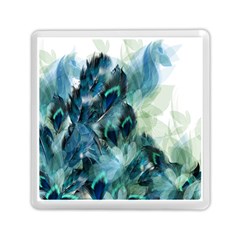 Flowers And Feathers Background Design Memory Card Reader (square)  by TastefulDesigns