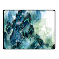 Flowers And Feathers Background Design Double Sided Fleece Blanket (small)  by TastefulDesigns