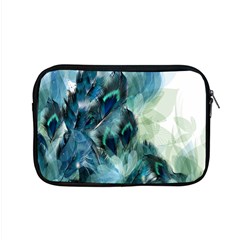 Flowers And Feathers Background Design Apple Macbook Pro 15  Zipper Case by TastefulDesigns