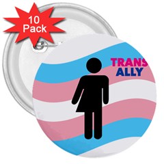 Transgender  3  Buttons (10 Pack)  by Valentinaart