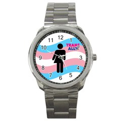 Transgender  Sport Metal Watch by Valentinaart