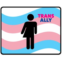 Transgender  Fleece Blanket (medium)  by Valentinaart