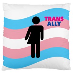 Transgender  Large Cushion Case (two Sides) by Valentinaart