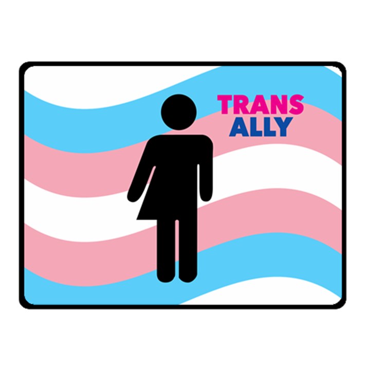 Transgender  Double Sided Fleece Blanket (Small) 