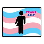 Transgender  Double Sided Fleece Blanket (Small)  45 x34  Blanket Back