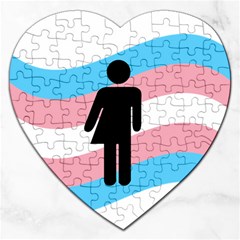 Transgender  Jigsaw Puzzle (heart) by Valentinaart