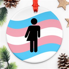 Transgender  Round Ornament (two Sides) by Valentinaart