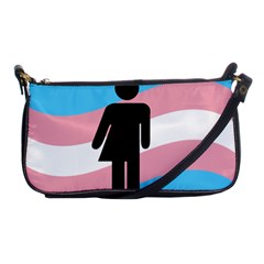 Transgender  Shoulder Clutch Bags by Valentinaart