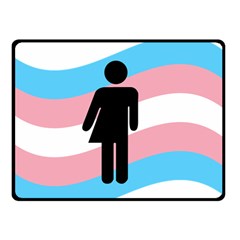 Transgender  Double Sided Fleece Blanket (small)  by Valentinaart