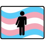 Transgender  Double Sided Fleece Blanket (Large)  80 x60  Blanket Back