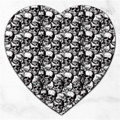 Skulls Pattern  Jigsaw Puzzle (heart) by Valentinaart