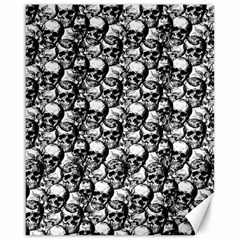 Skulls Pattern  Canvas 16  X 20   by Valentinaart