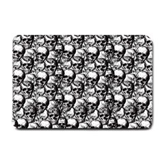 Skulls Pattern  Small Doormat  by Valentinaart