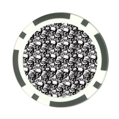 Skulls Pattern  Poker Chip Card Guard by Valentinaart