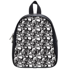 Skulls Pattern  School Bags (small)  by Valentinaart