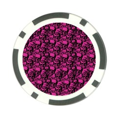 Skulls Pattern  Poker Chip Card Guard by Valentinaart