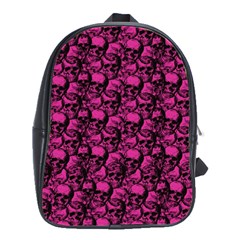 Skulls Pattern  School Bags(large)  by Valentinaart