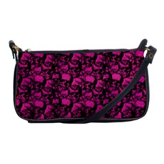 Skulls Pattern  Shoulder Clutch Bags by Valentinaart