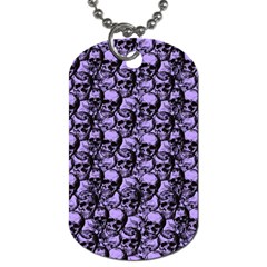 Skulls Pattern  Dog Tag (one Side) by Valentinaart