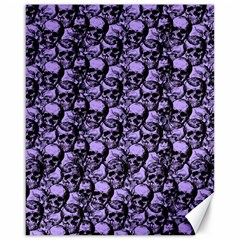 Skulls Pattern  Canvas 16  X 20   by Valentinaart