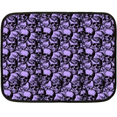 Skulls Pattern  Fleece Blanket (mini) by Valentinaart