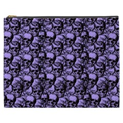 Skulls Pattern  Cosmetic Bag (xxxl)  by Valentinaart