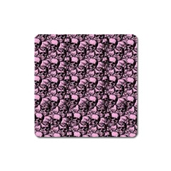 Skulls Pattern  Square Magnet by Valentinaart