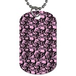 Skulls pattern  Dog Tag (One Side) Front