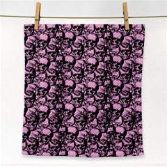 Skulls Pattern  Face Towel by Valentinaart