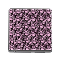 Skulls Pattern  Memory Card Reader (square) by Valentinaart