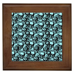 Skulls Pattern  Framed Tiles by Valentinaart