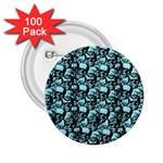 Skulls pattern  2.25  Buttons (100 pack)  Front