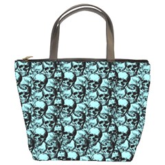 Skulls Pattern  Bucket Bags by Valentinaart