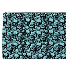 Skulls Pattern  Cosmetic Bag (xxl)  by Valentinaart