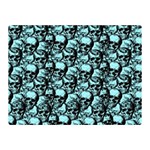 Skulls pattern  Double Sided Flano Blanket (Mini)  35 x27  Blanket Back