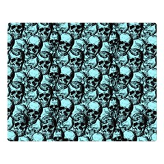 Skulls Pattern  Double Sided Flano Blanket (large)  by Valentinaart